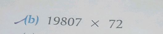 Multiplication Problem: 19807 x 72