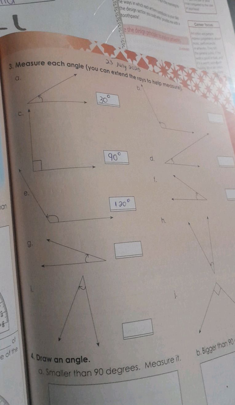 3. Measure each angle (you can extend the | StudyX