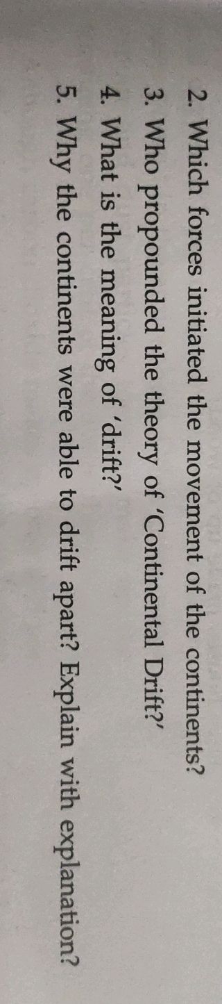 Which forces initiated the movement of the | StudyX