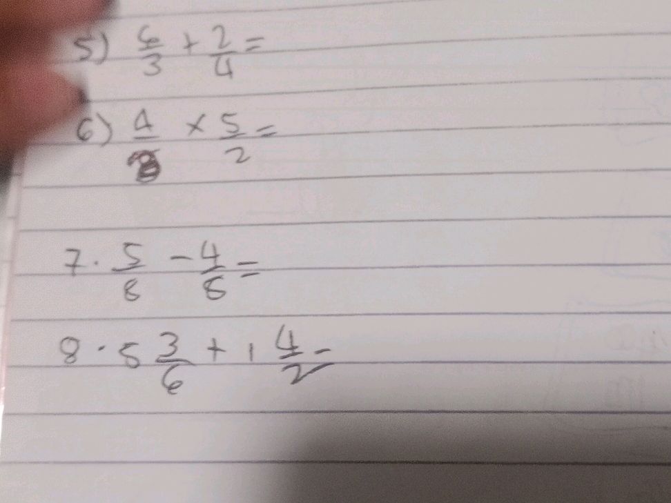 6 3 8 5 4