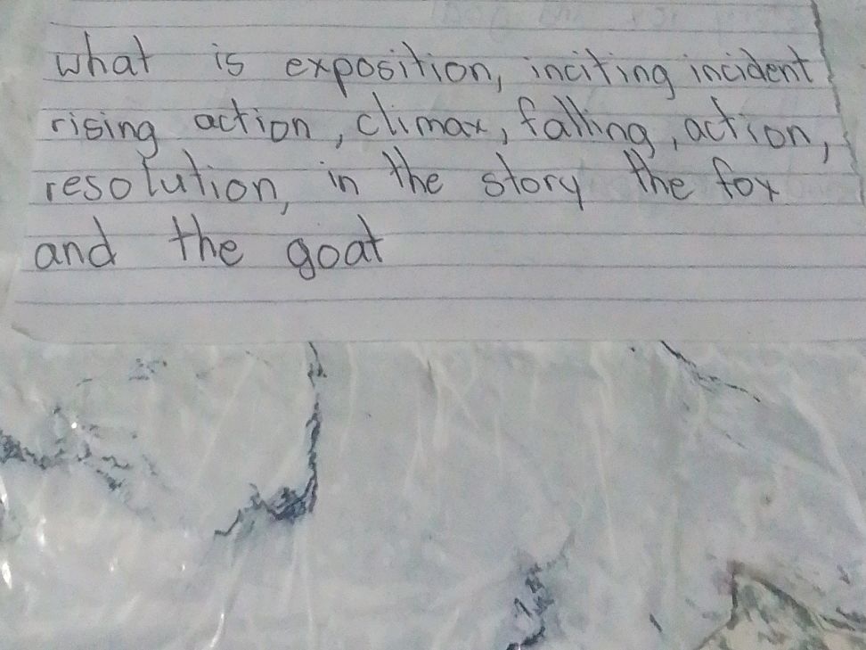 What is exposition, inciting incident, | StudyX