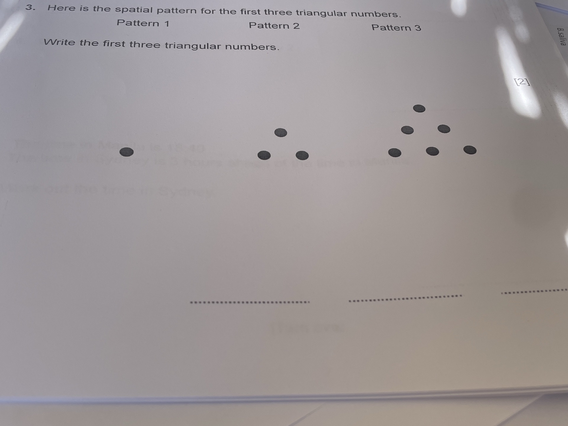 Here is the spatial pattern for the first | StudyX