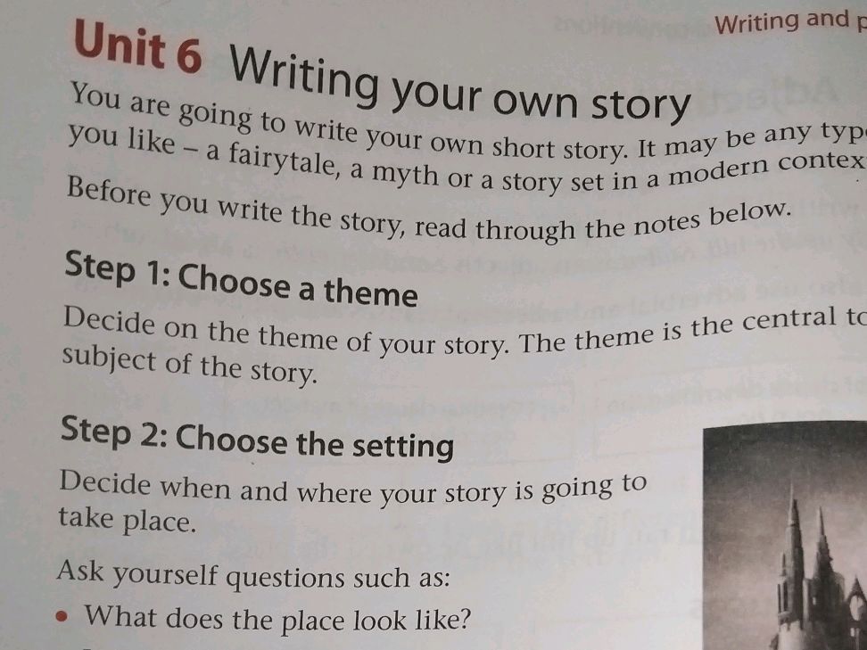 Unit 6 Writing your own story You are going | StudyX
