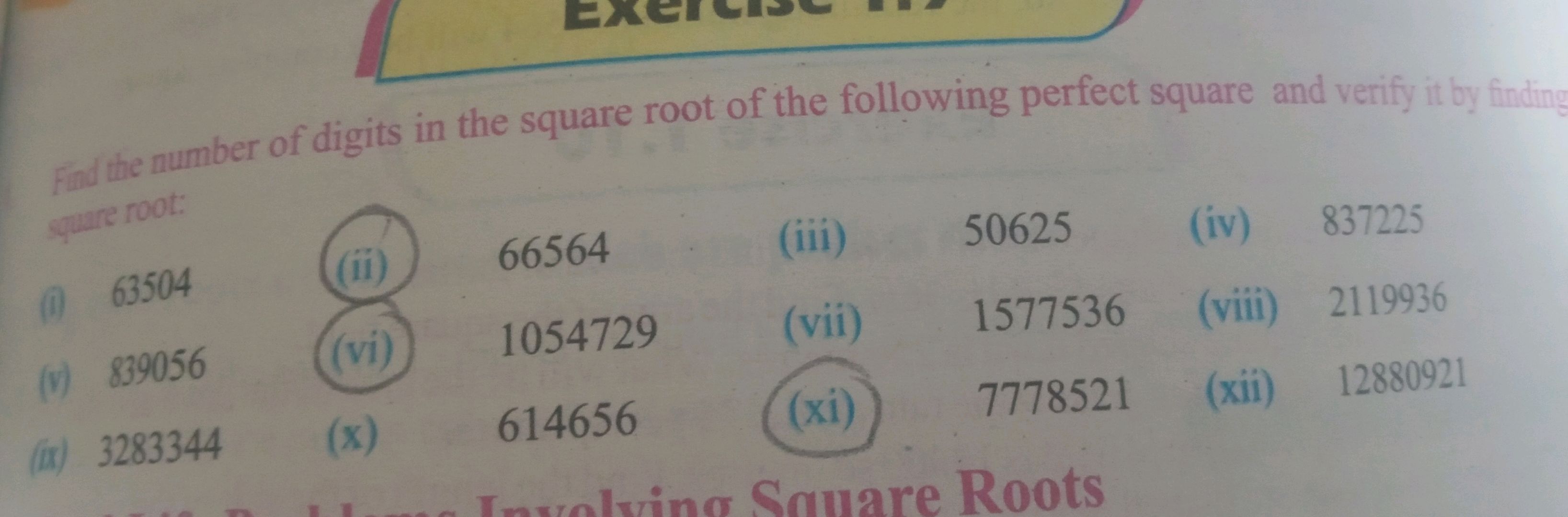 Find the number of digits in the square root | StudyX