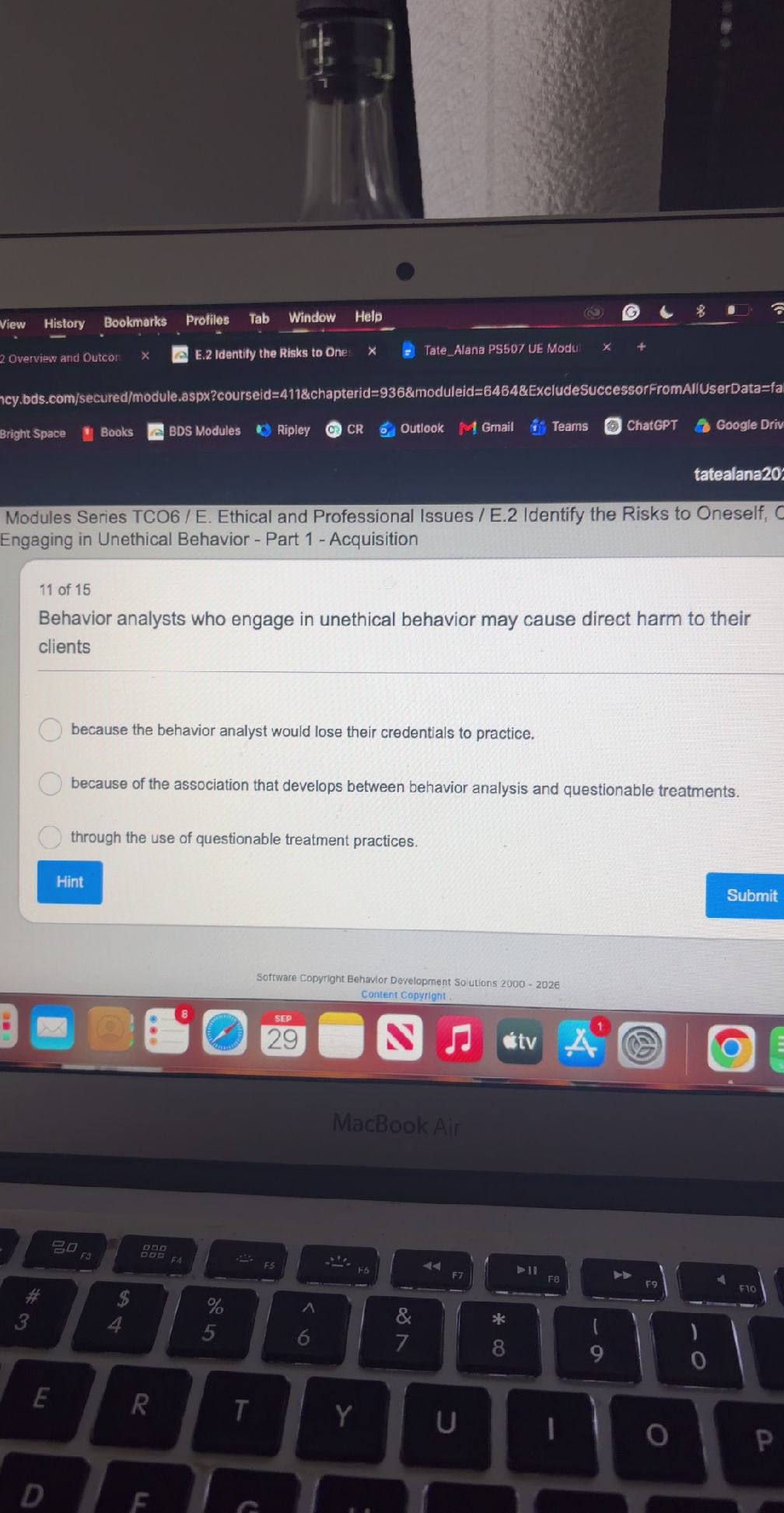 Behavior analysts who engage in unethical