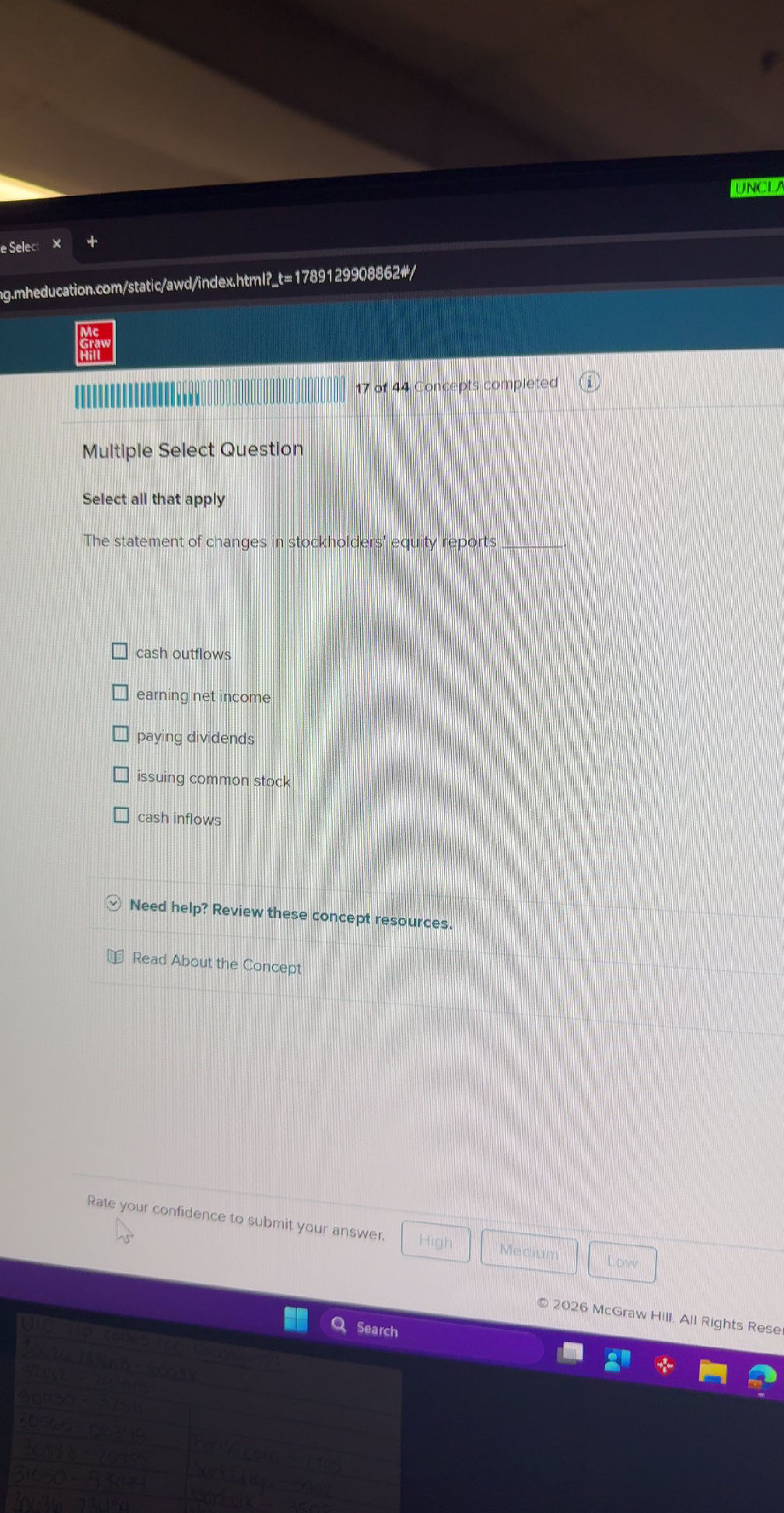 Multiple Select Question Select all that