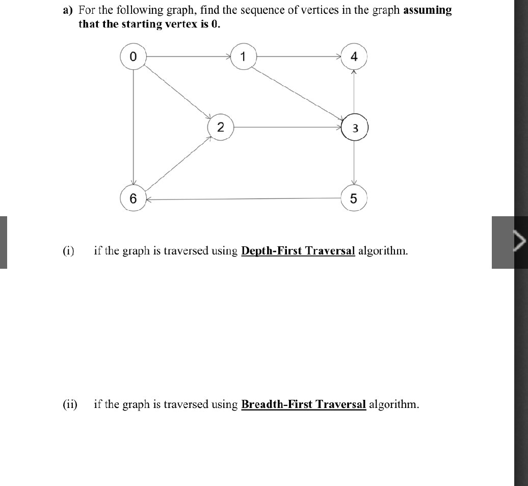 Follow Through Graph For the following graph, find the sequence | StudyX