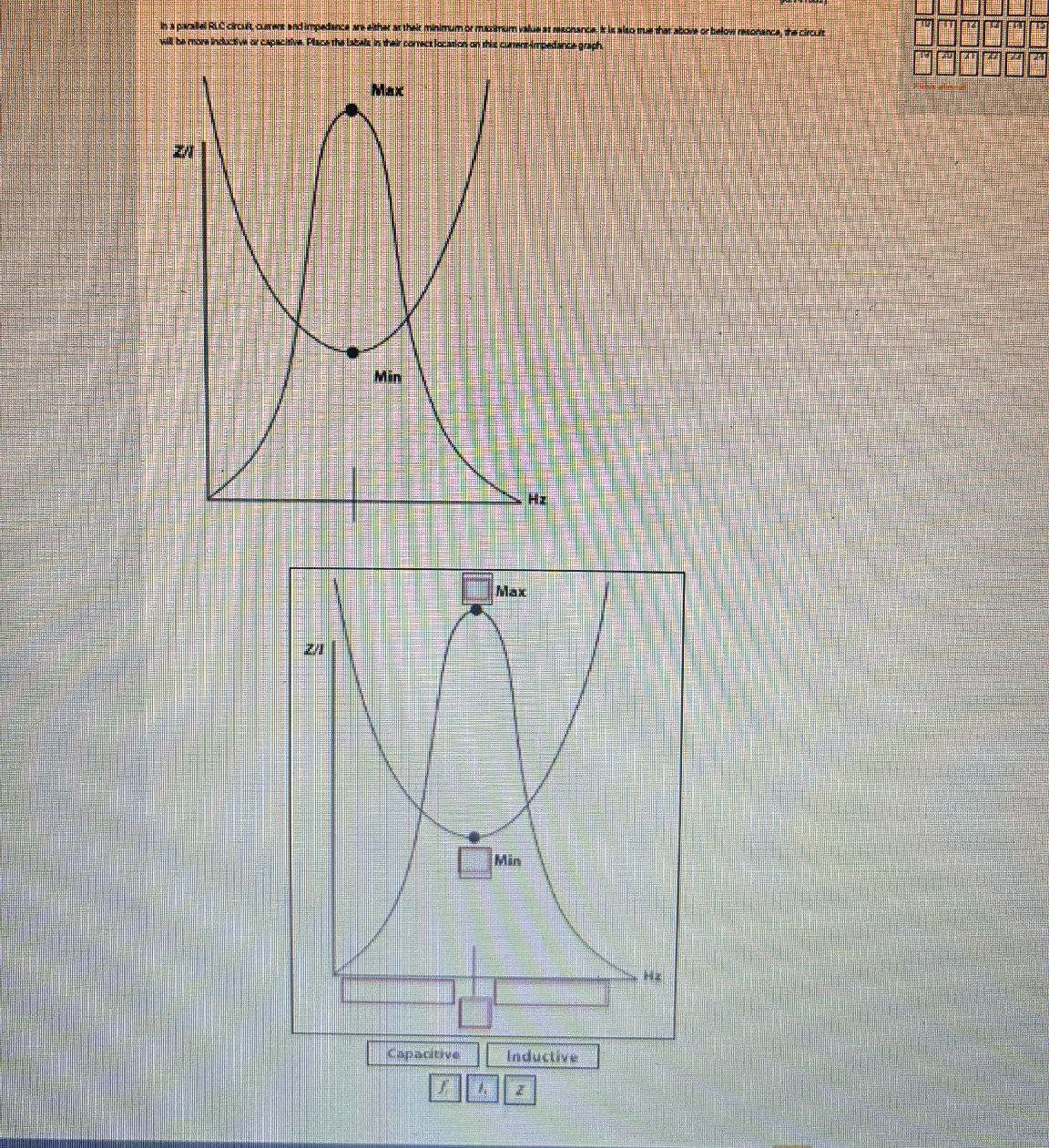 In a parallel RLC circuit, current and