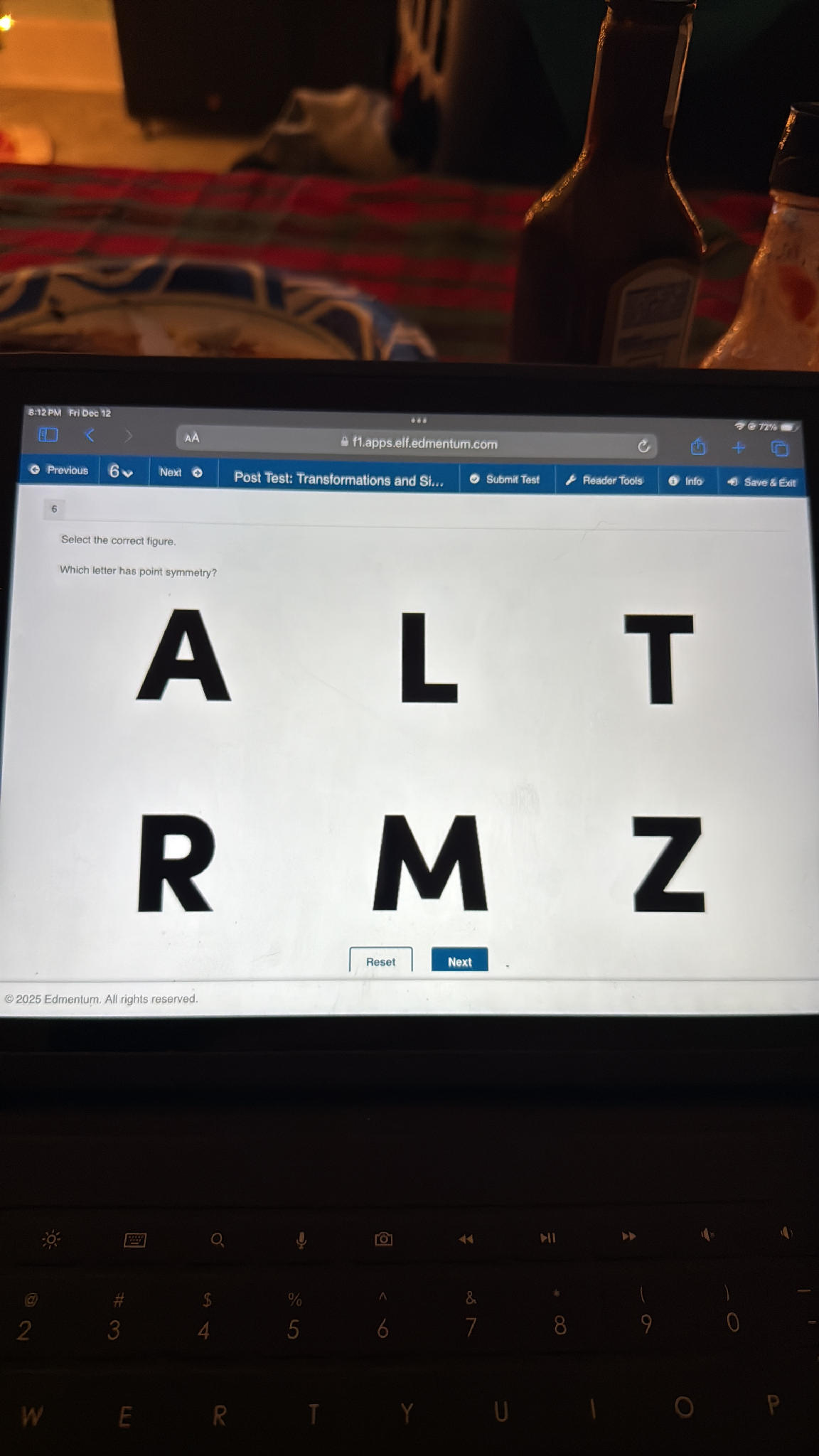 Select the correct figure. Which letter has | StudyX