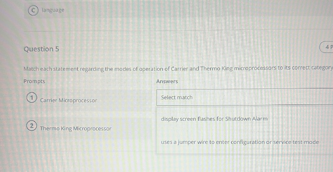 Match each statement regarding the modes of | StudyX