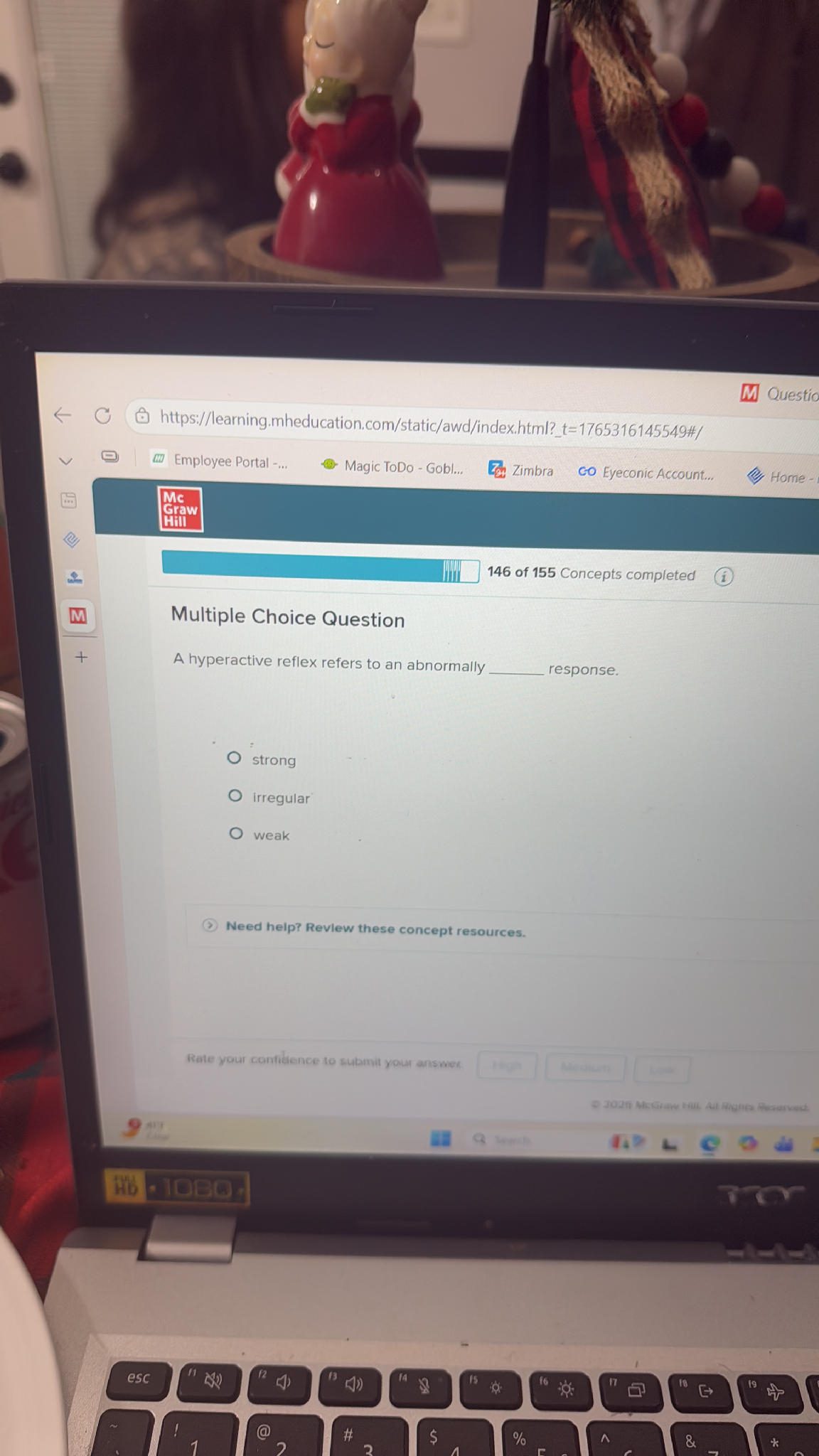 Multiple Choice Question A hyperactive | StudyX