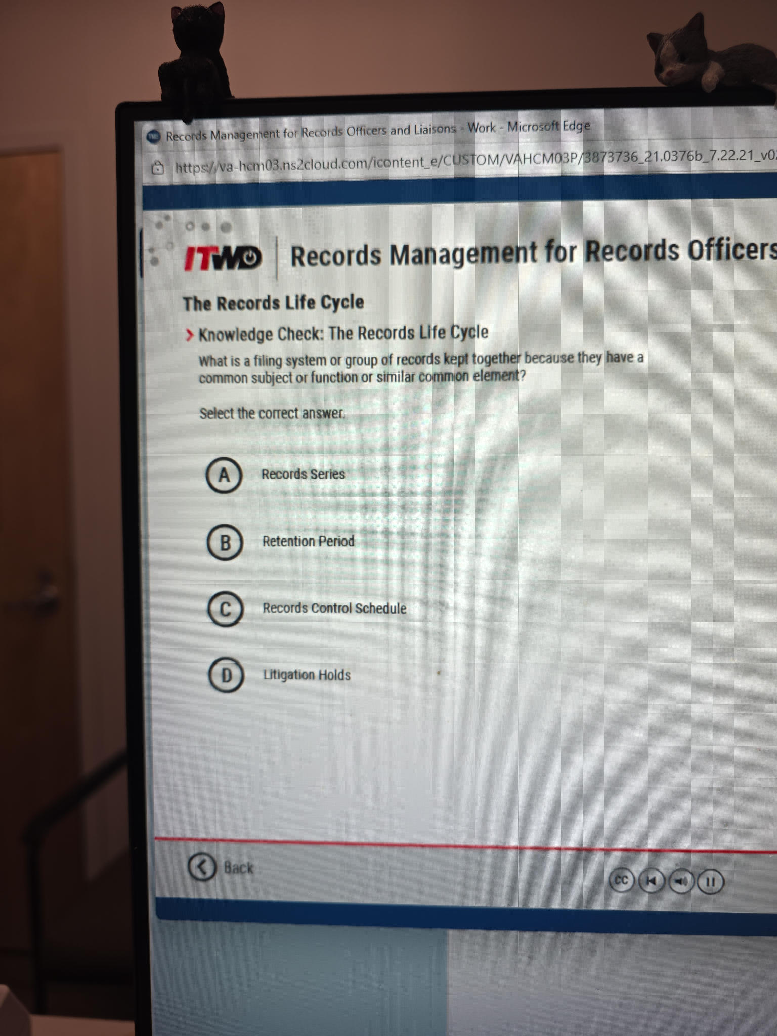 What is a filing system or group of records