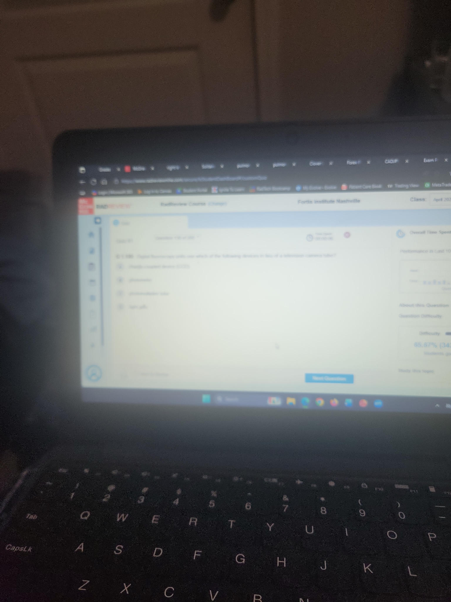 Digital fluoroscopy units use which of the | StudyX