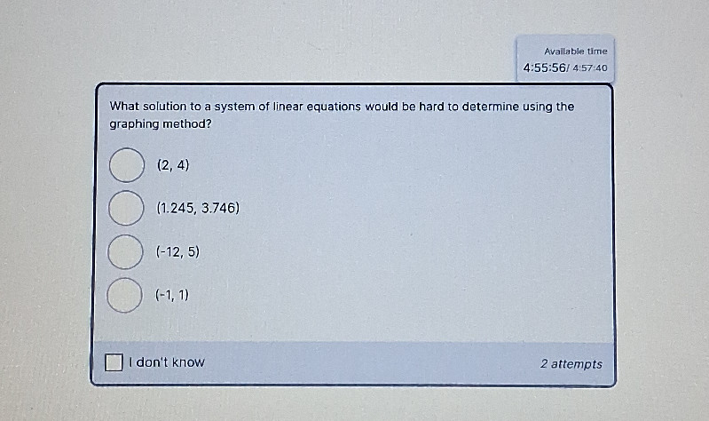 What solution to a system of linear | StudyX