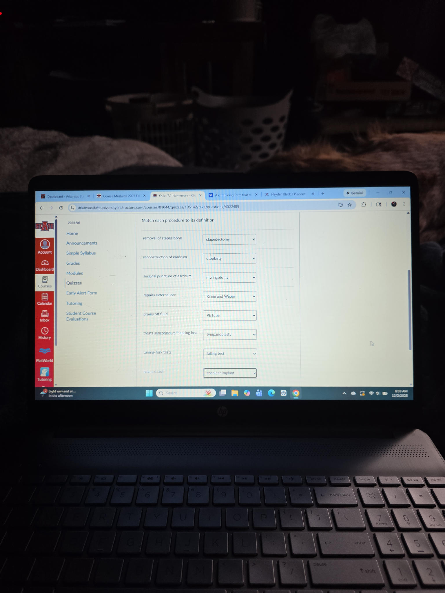 Match each procedure to its definition | | StudyX