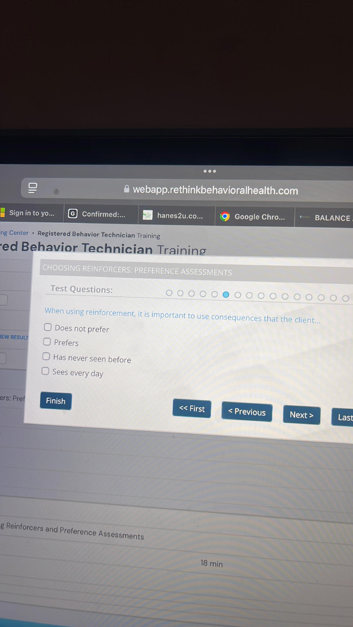 CHOOSING REINFORCERS: PREFERENCE ASSESSMENTS | StudyX