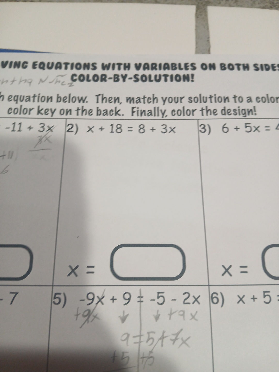 SOLVING EQUATIONS WITH VARIABLES ON BOTH | StudyX