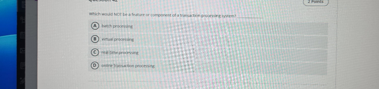 Which would NOT be a feature or component of | StudyX