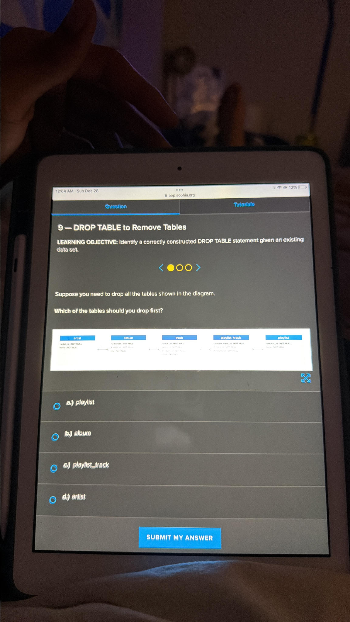 9 – DROP TABLE to Remove Tables LEARNING | StudyX