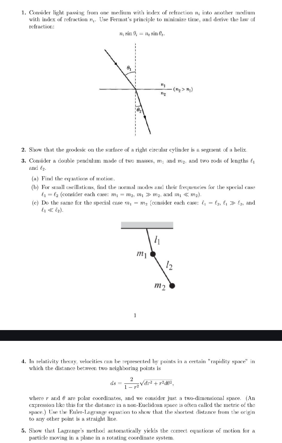 Another Medium Notes Consider light passing from one medium with | StudyX