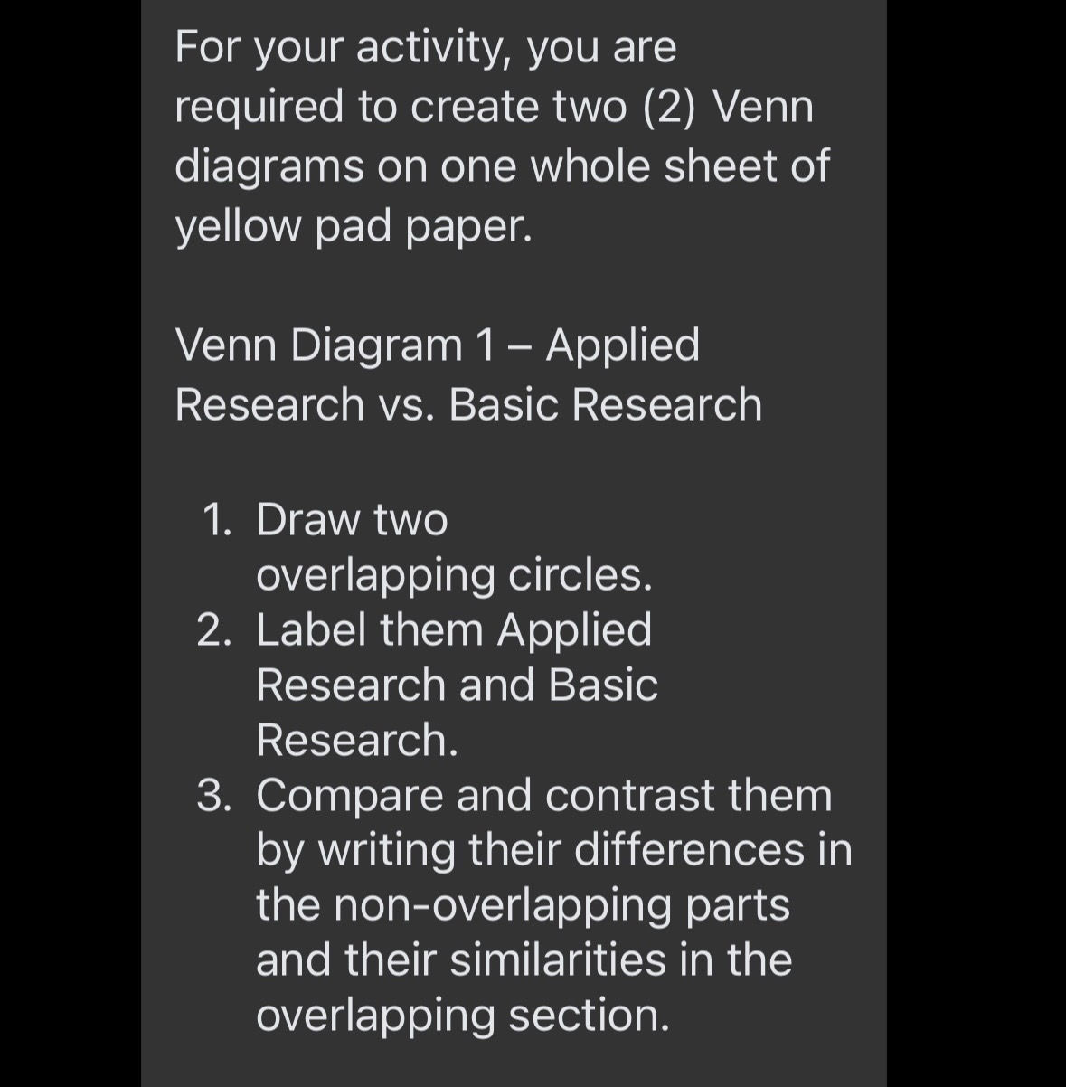 For your activity, you are required to | StudyX