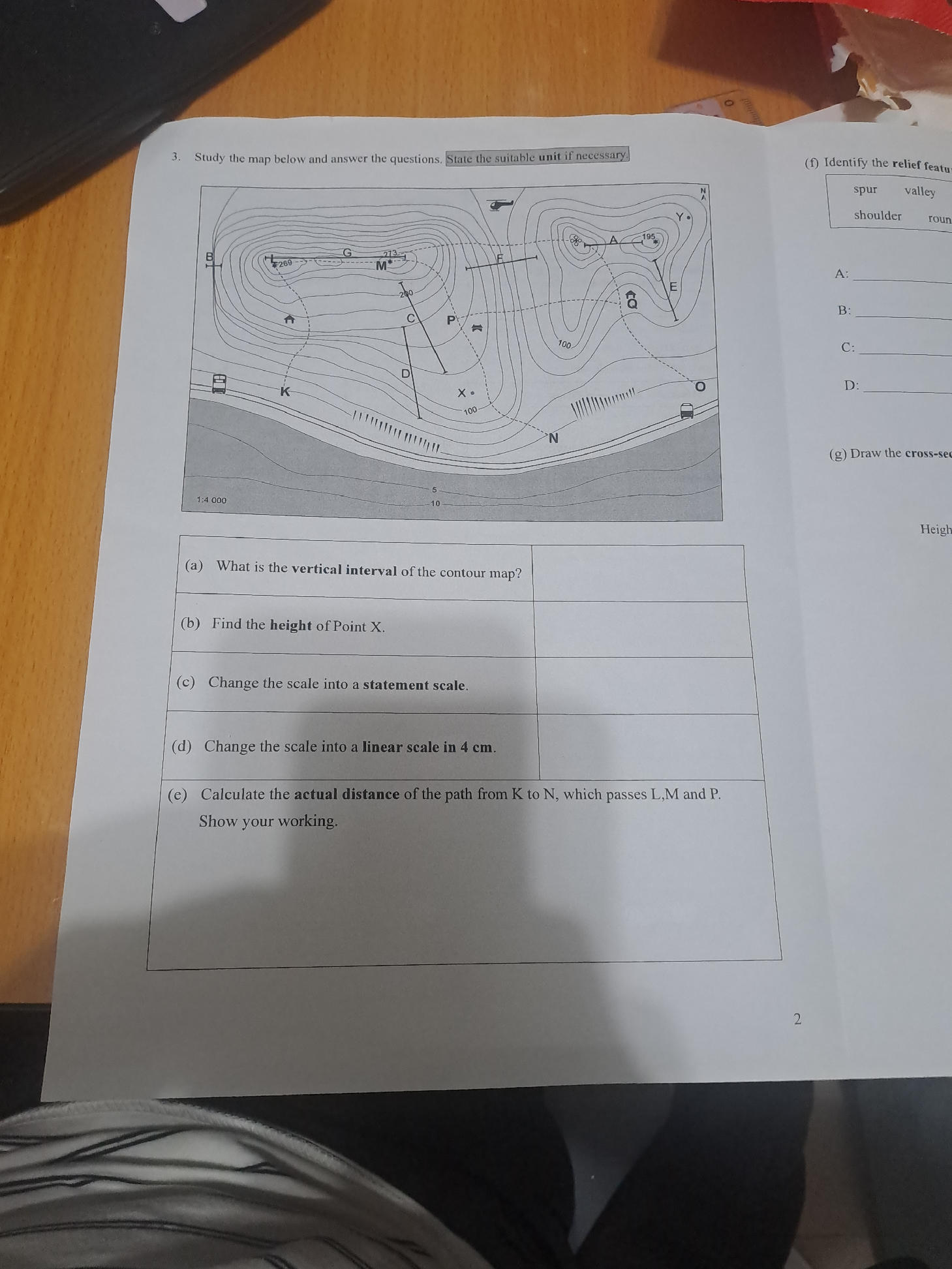 Study the map below and answer the | StudyX