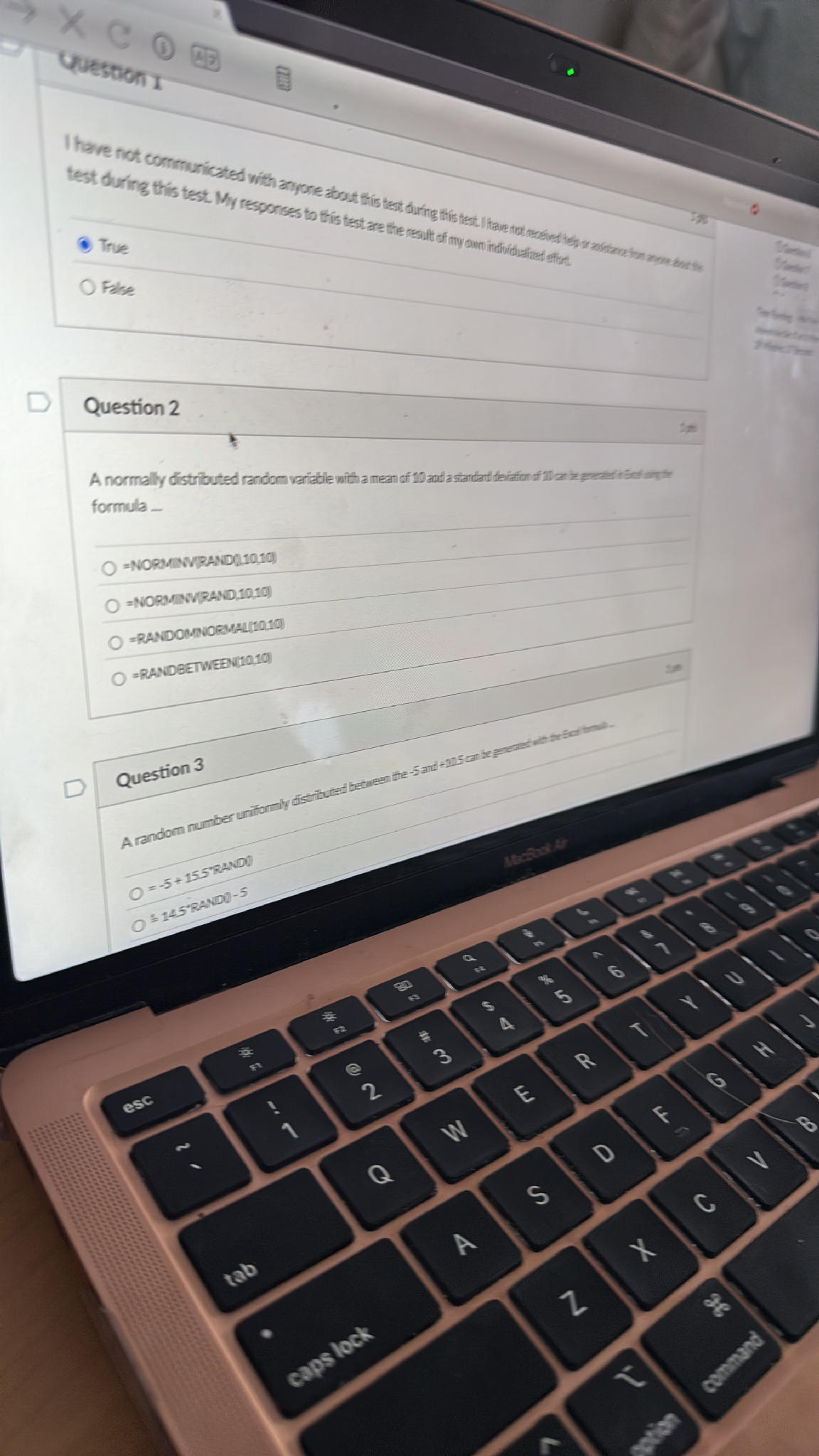 A normally distributed random variable with | StudyX