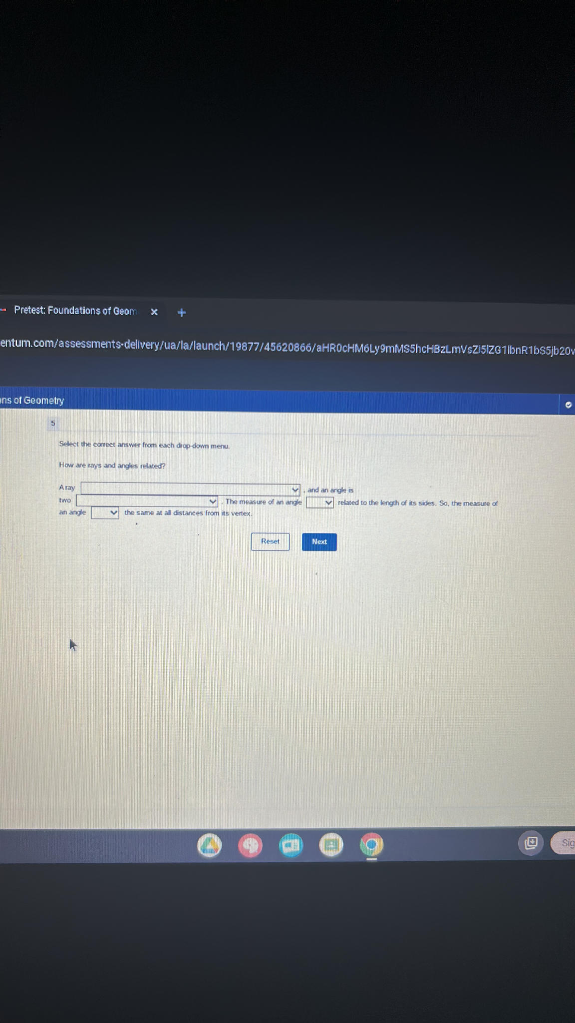 Select the correct answer from each | StudyX