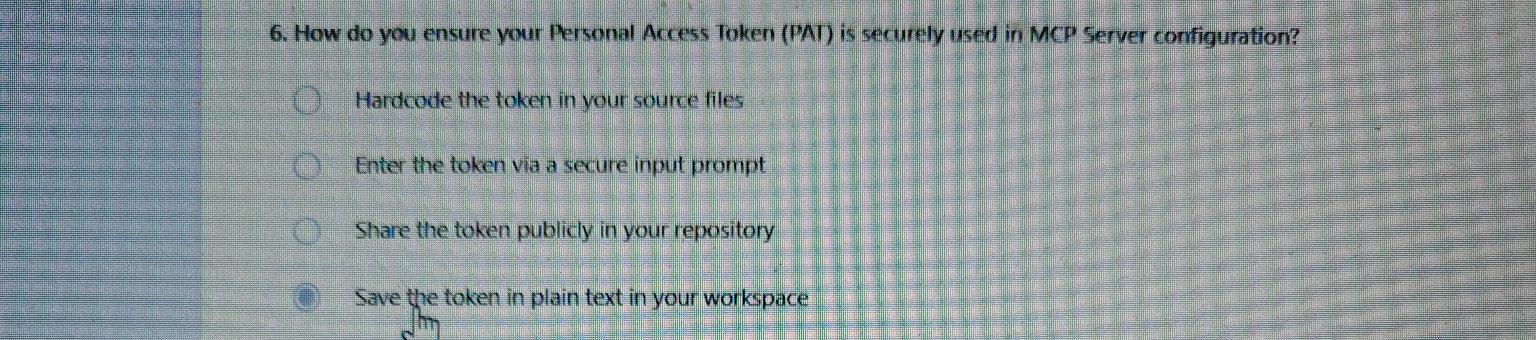 How do you ensure your Personal Access Token