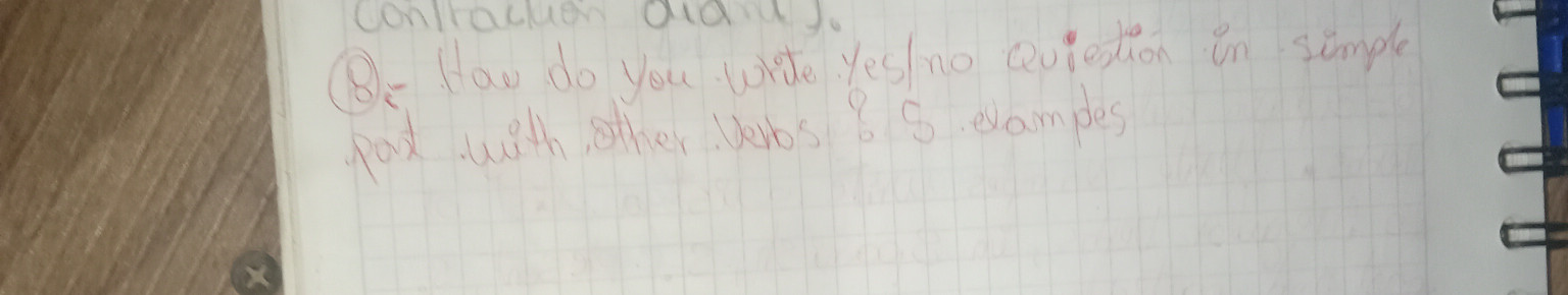 8. How do you write yes/no question in | StudyX