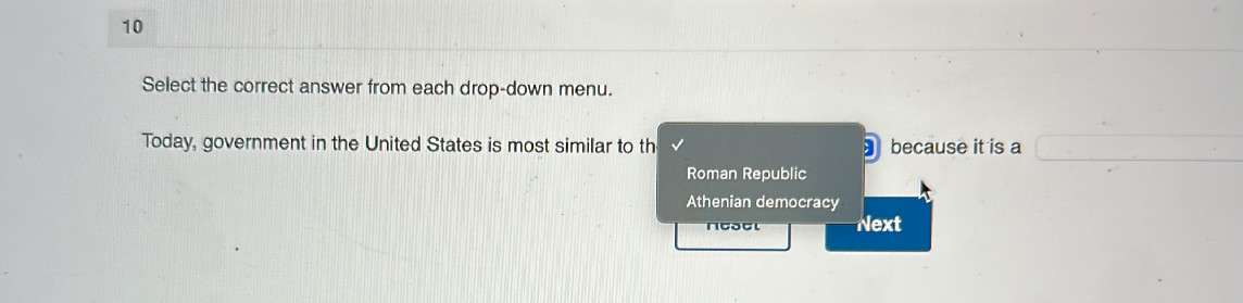 Select the correct answer from each | StudyX
