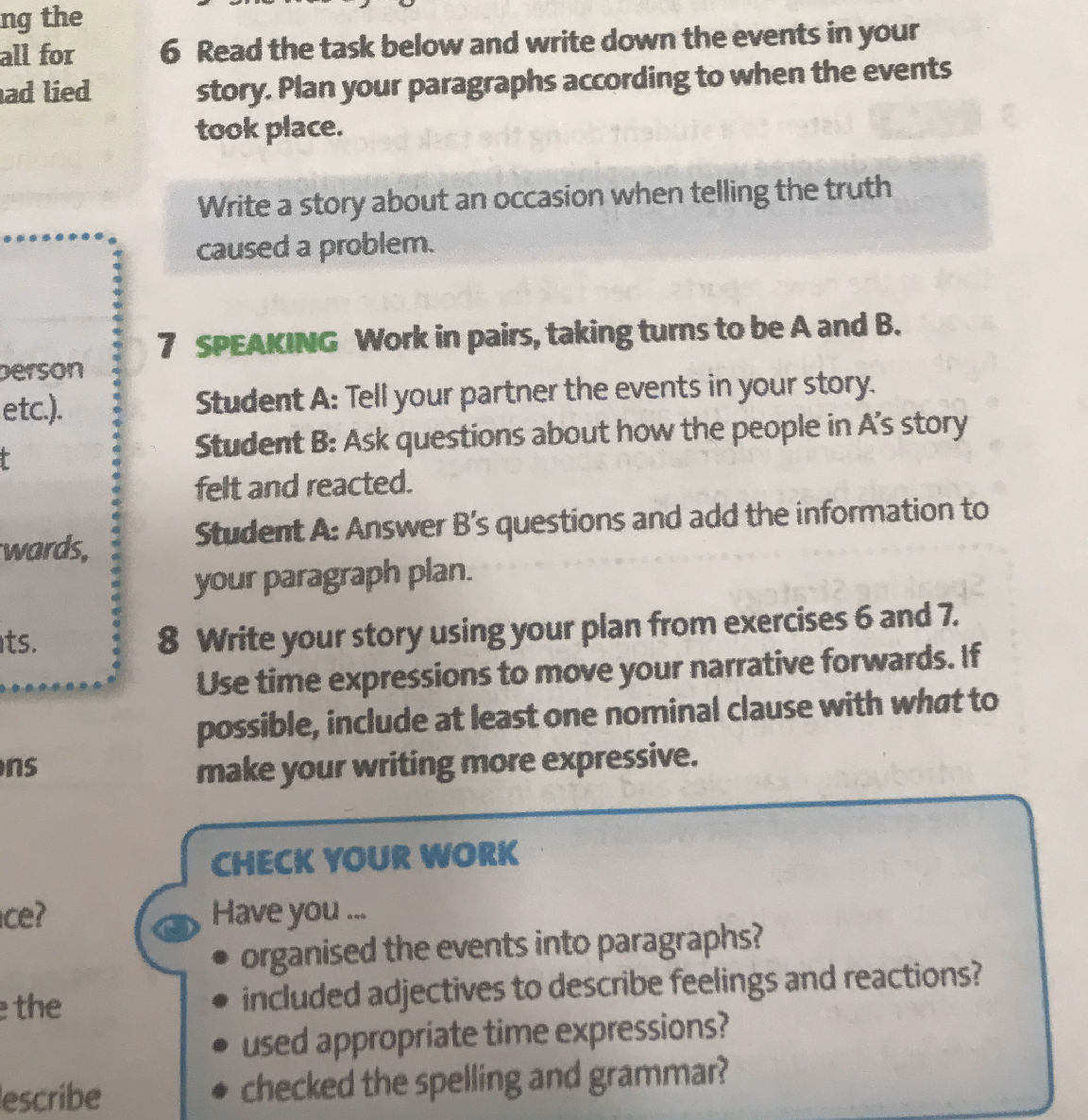 Paragraph After Task Read the task below and write down the | StudyX