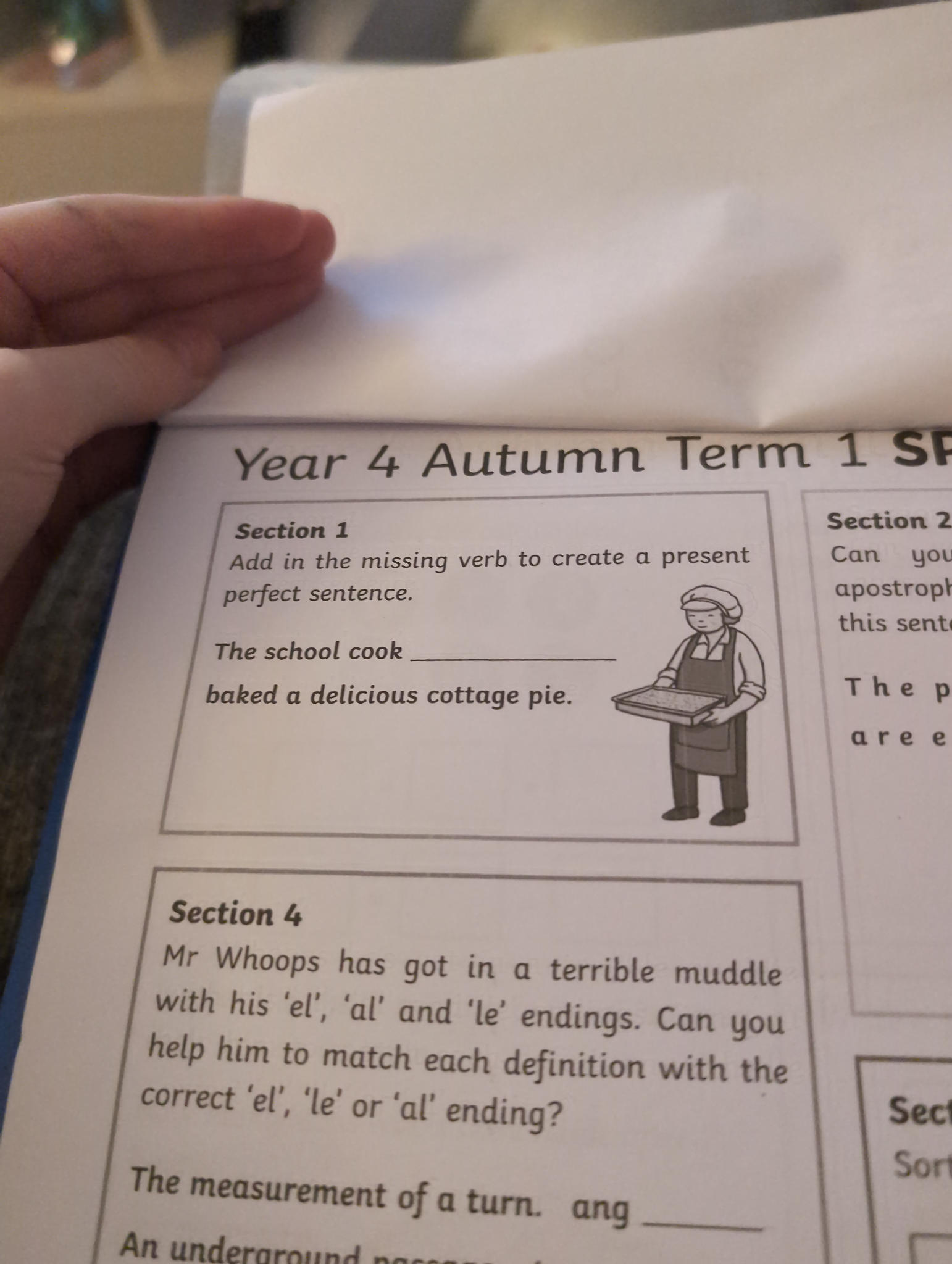 Add in the missing verb to create a present | StudyX