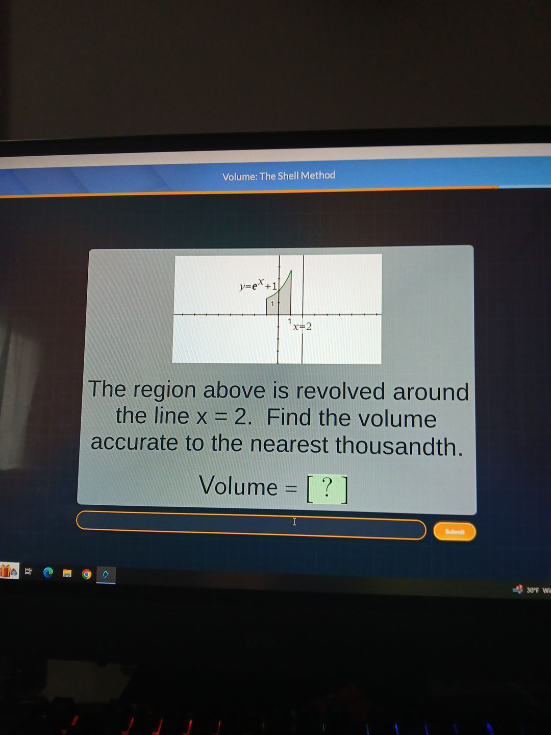 Volume: The Shell Method **Graph | StudyX