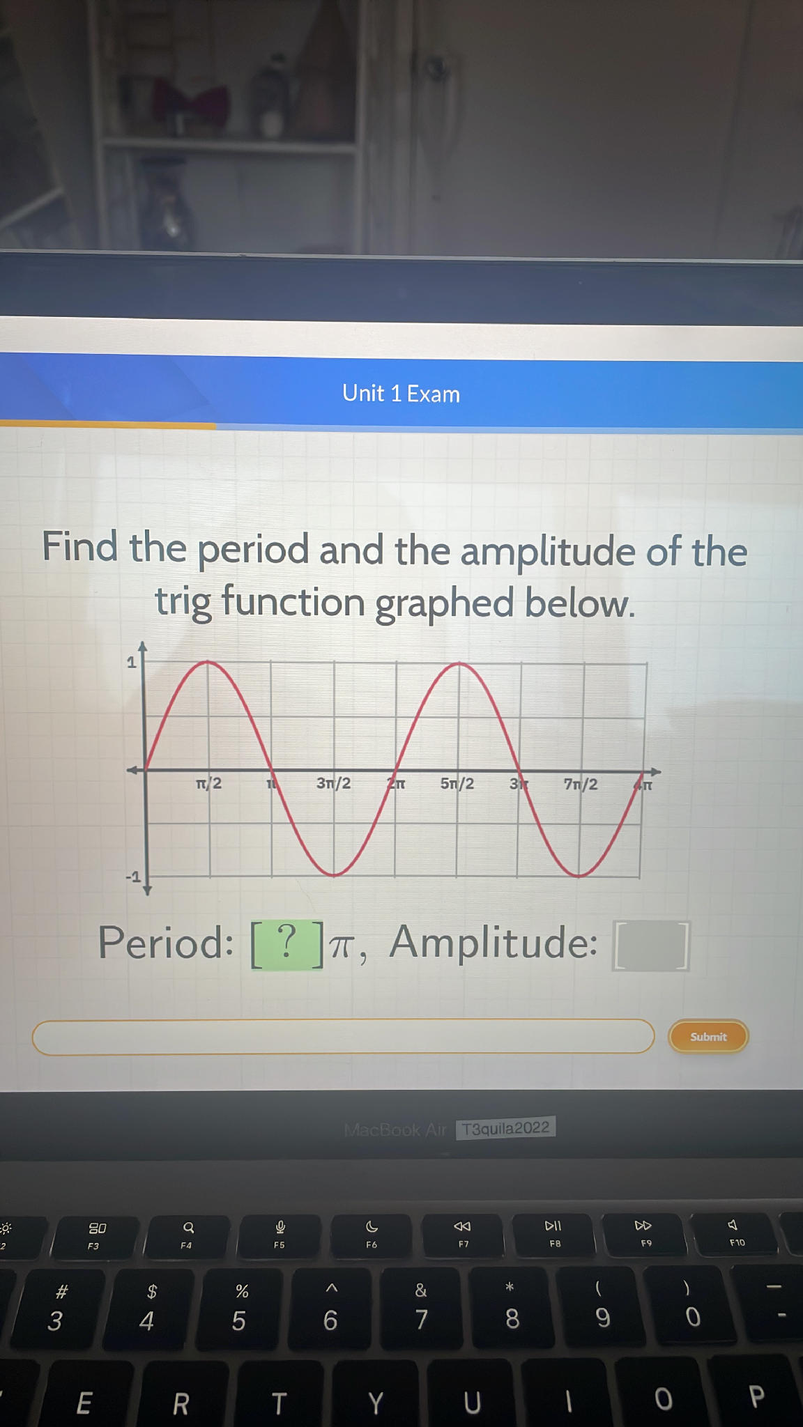 Find the period and the amplitude of the | StudyX