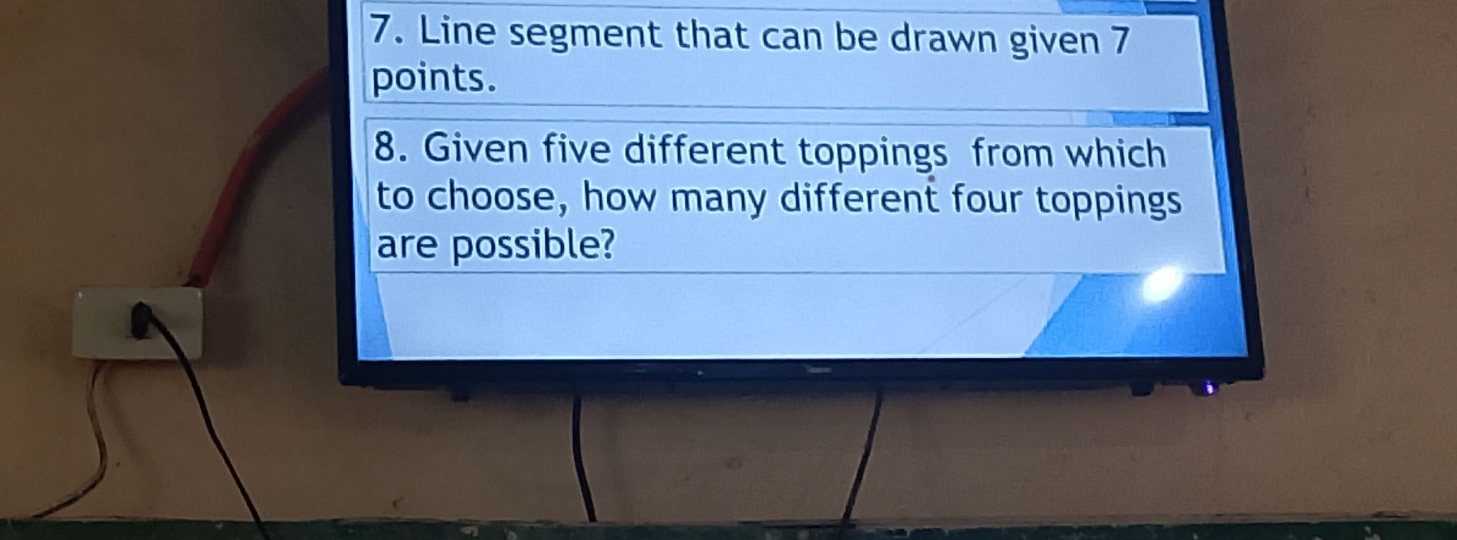 7. Line segment that can be drawn given 7 | StudyX