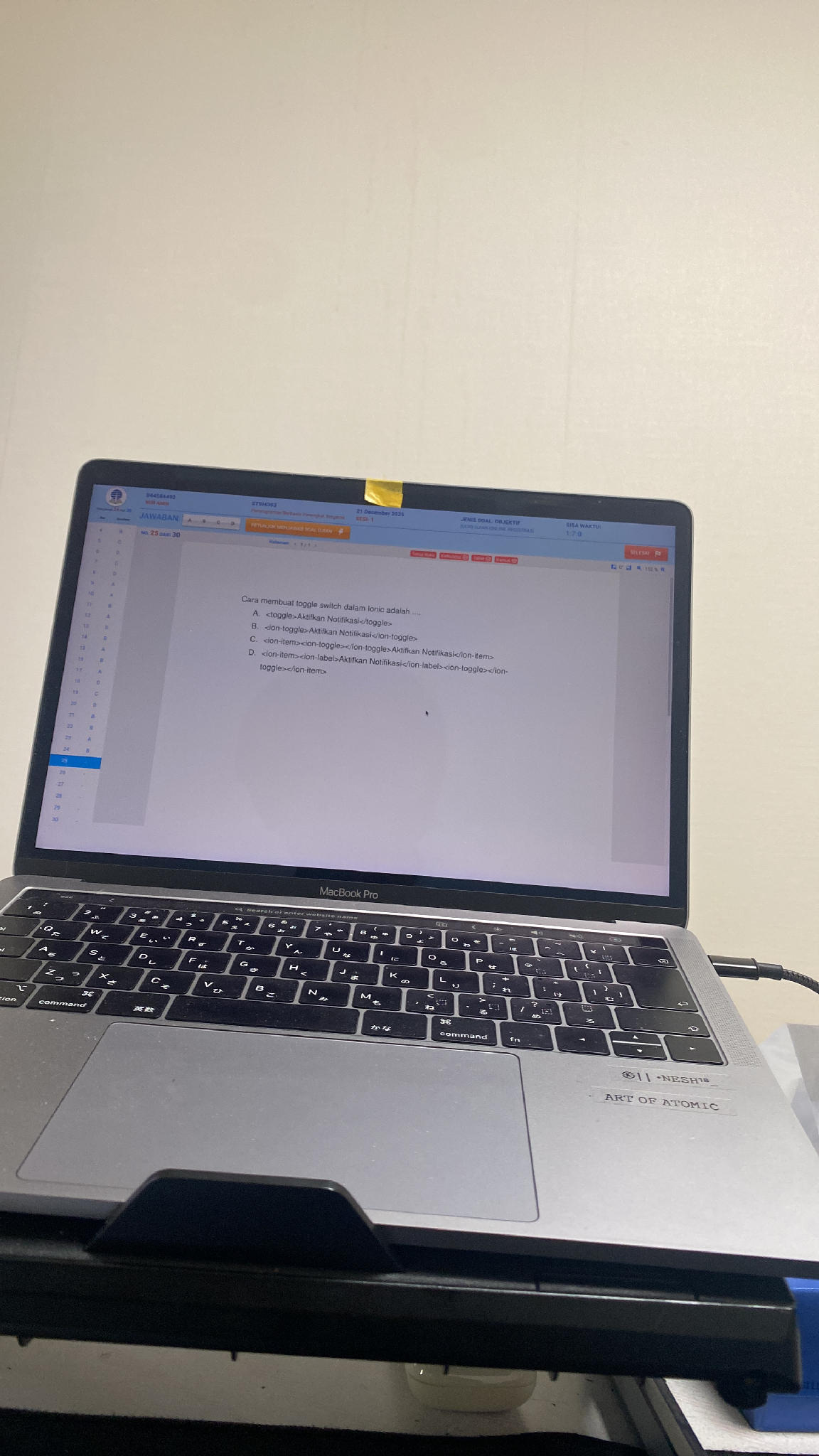 Cara membuat toggle switch dalam Ionic | StudyX