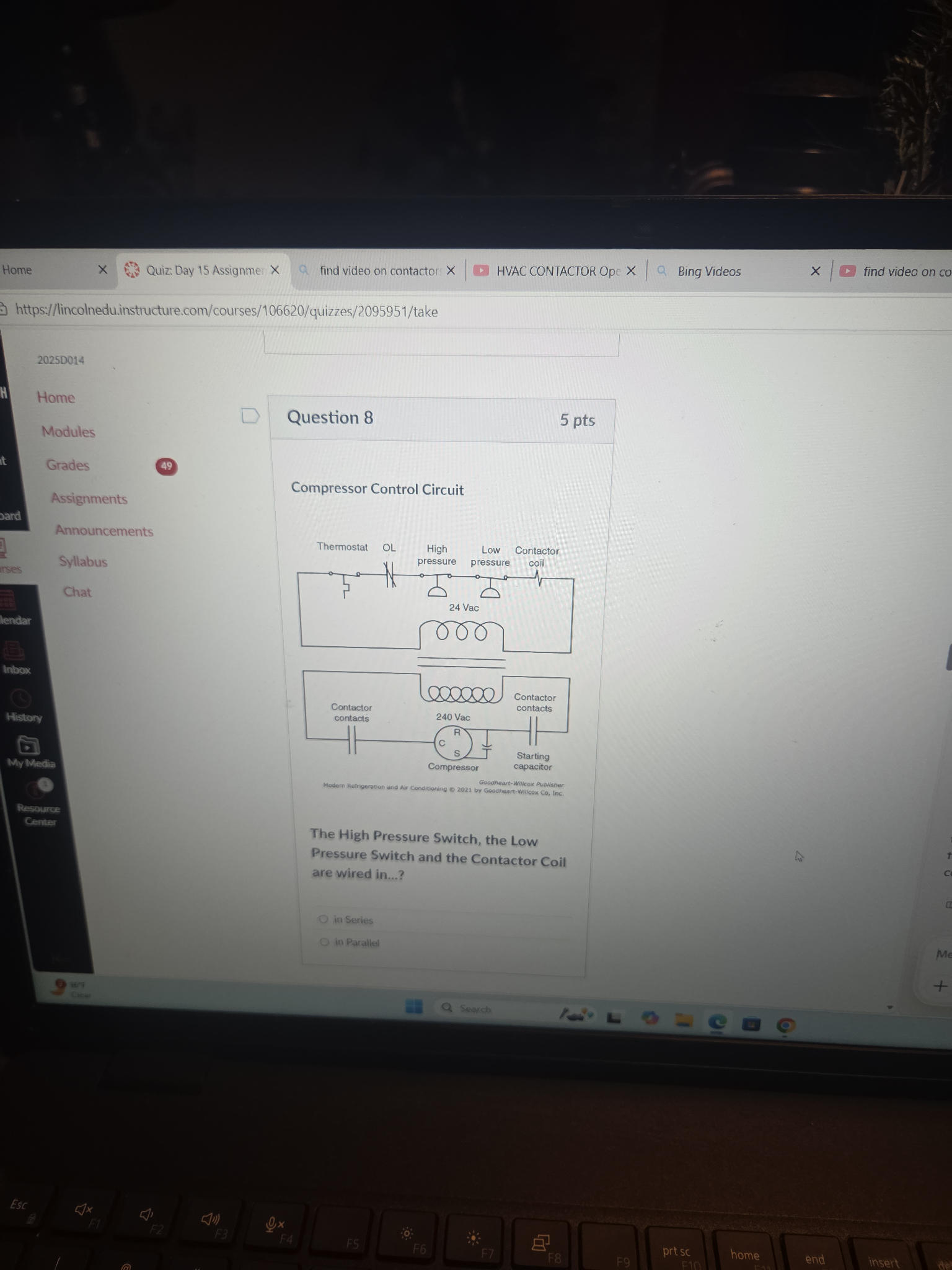 Question 8 5 pts Compressor Control | StudyX