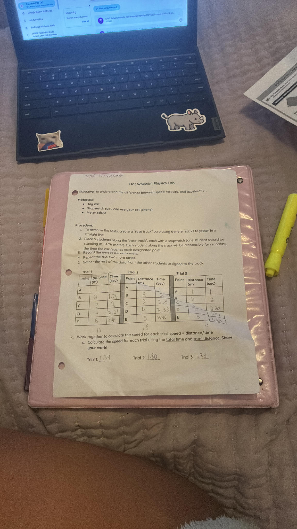 Hot Wheelin' Physics Lab **Objective:** To | StudyX