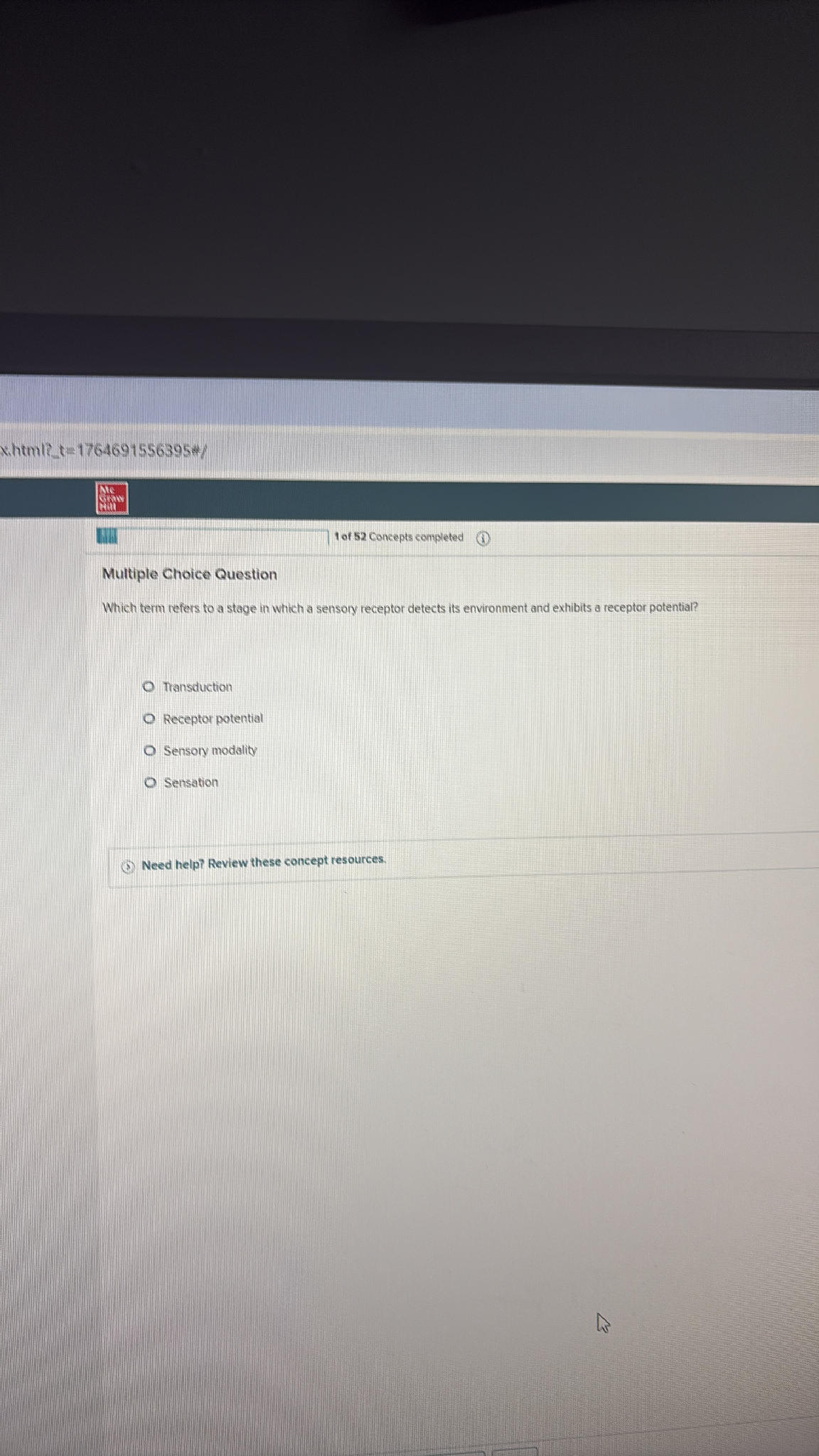 Multiple Choice Question Which term refers | StudyX