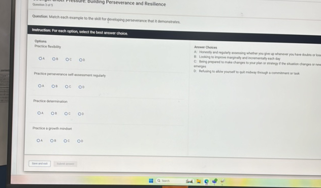 Queation 3 of 5 Question Match each example