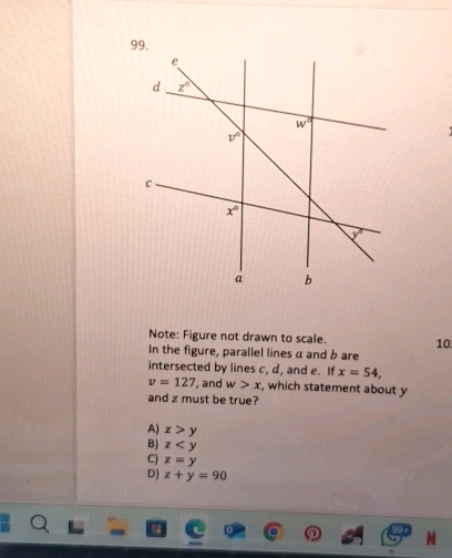 99 Note Figure not drawn to scale In the | StudyX