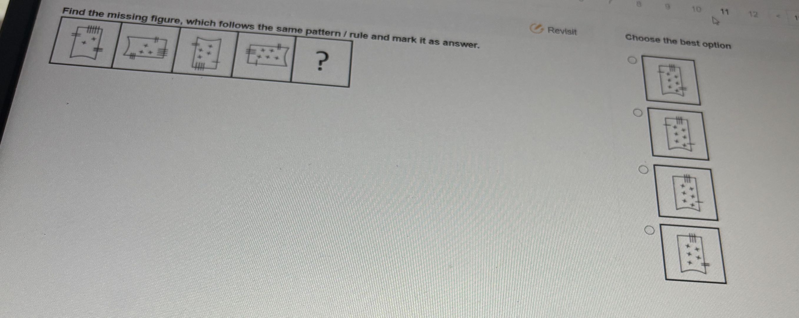 Find the missing figure which follows the | StudyX