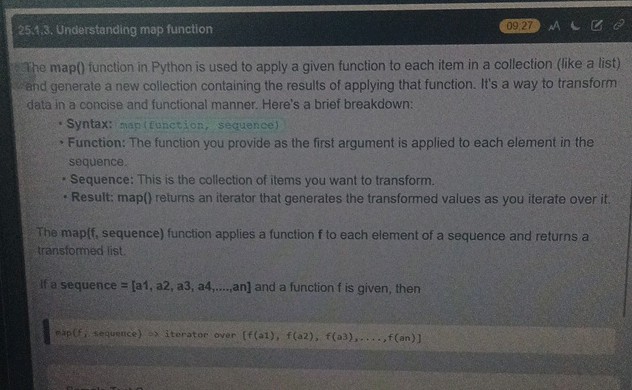 map function in python : python map() function (with... 2548 Understanding map function 0927 The | StudyX