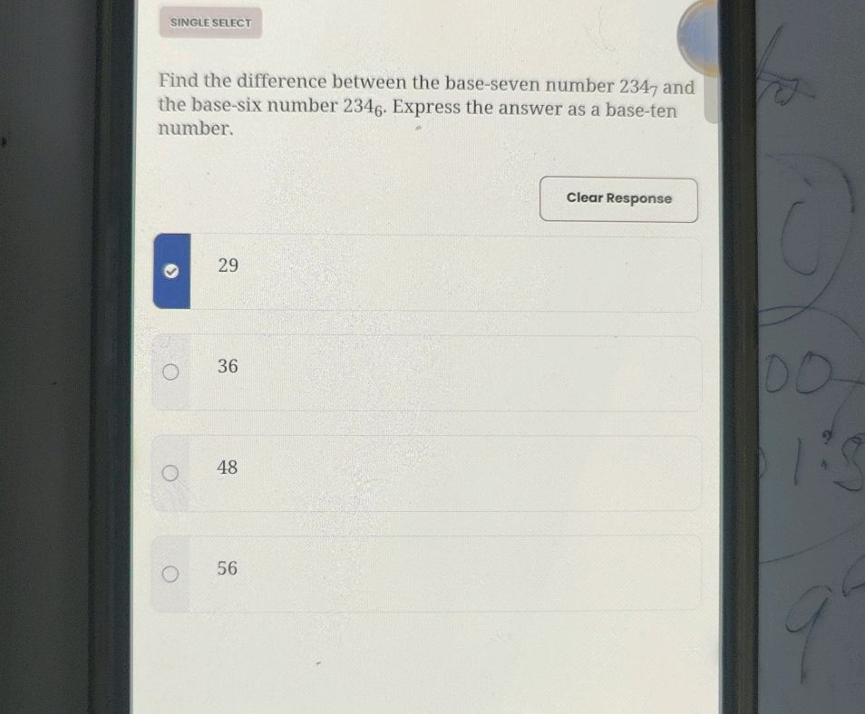 SINGLE SELECT Find the difference between | StudyX