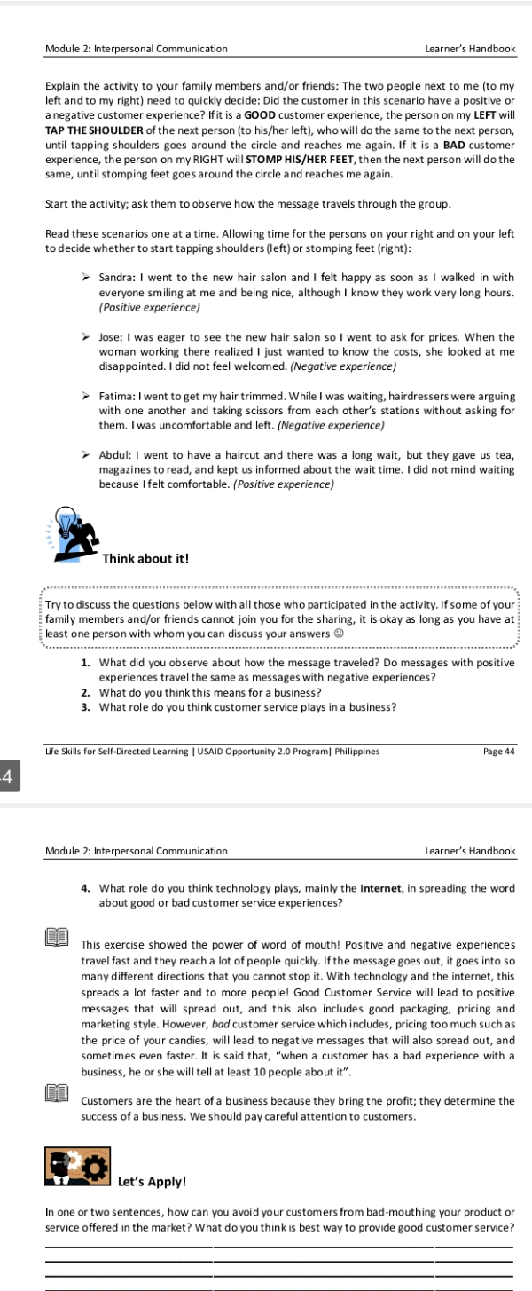 Module 2 Interpersonal Communication | StudyX