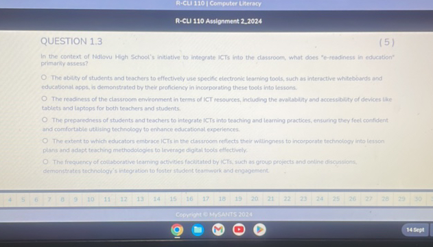 R-CU 110 Computer Literacy R-CLI 110 | StudyX