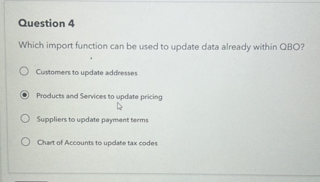 Service Function Question 4 Which import function can be used