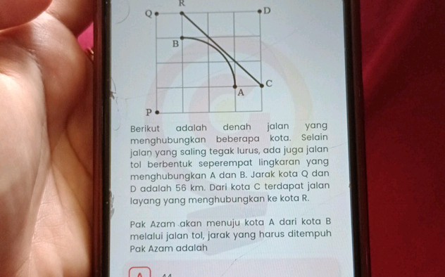 Berikut adalah denah jalan yang