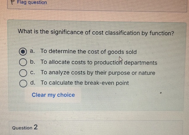 Flag question What is the significance of